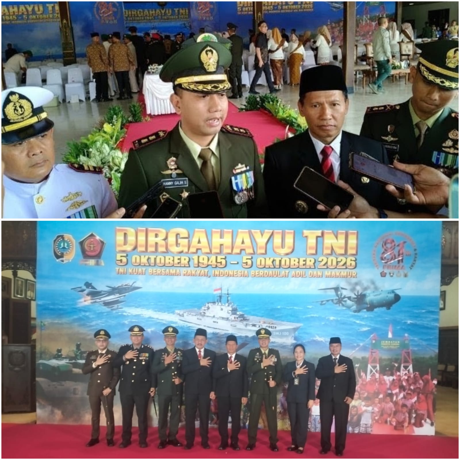 Plt Bupati Ahmad Baharudin Tekankan Sinergi di Peringatan HUT ke-81 TNI