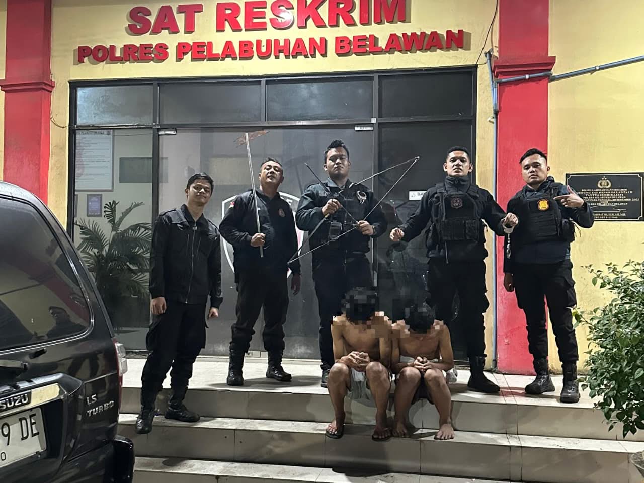 Respons Cepat Laporan Warga, Timsus Macan Polres Belawan Amankan Dua Terduga Pelaku Tawuran