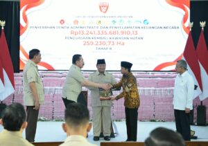Ganyang Pelanggar Hutan, Satgas PKH Selamatkan Rp 13,2 T
