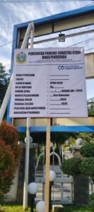 Pengerjaan Perbaikan Plafon Disdik Sumut Disorot, Papan Proyek Tanpa Rincian Informasi