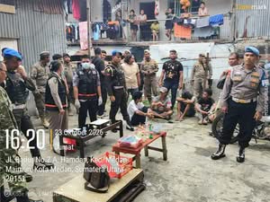 Polda Sumut GSN di Medan Maimun, 15 Orang Diamankan