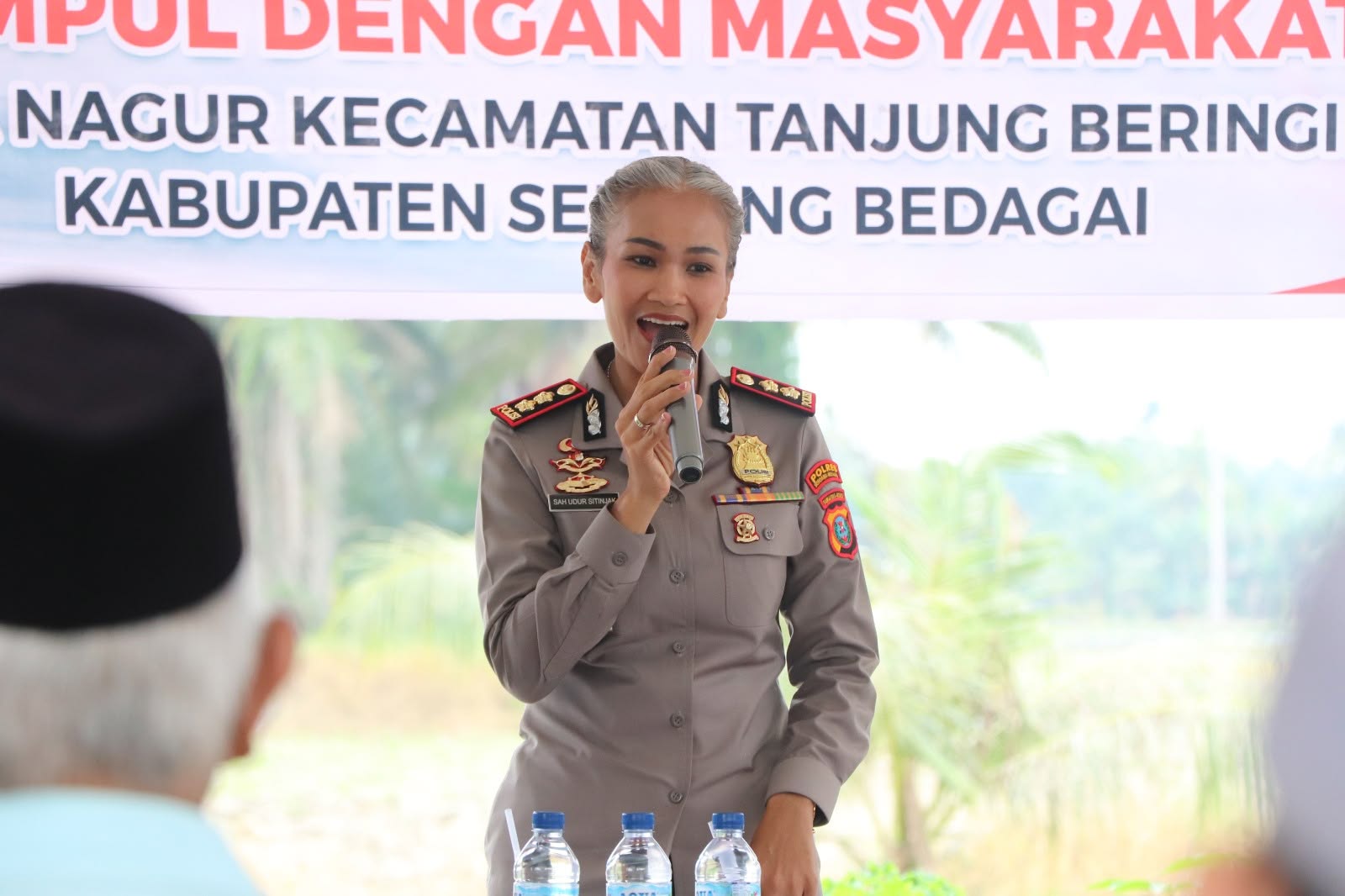 Sosialisasi Kamtibmas dan Program “Polri Bersama Masyarakat”, Kapolres Sergai Kumpul Bareng Warga Desa Nagur