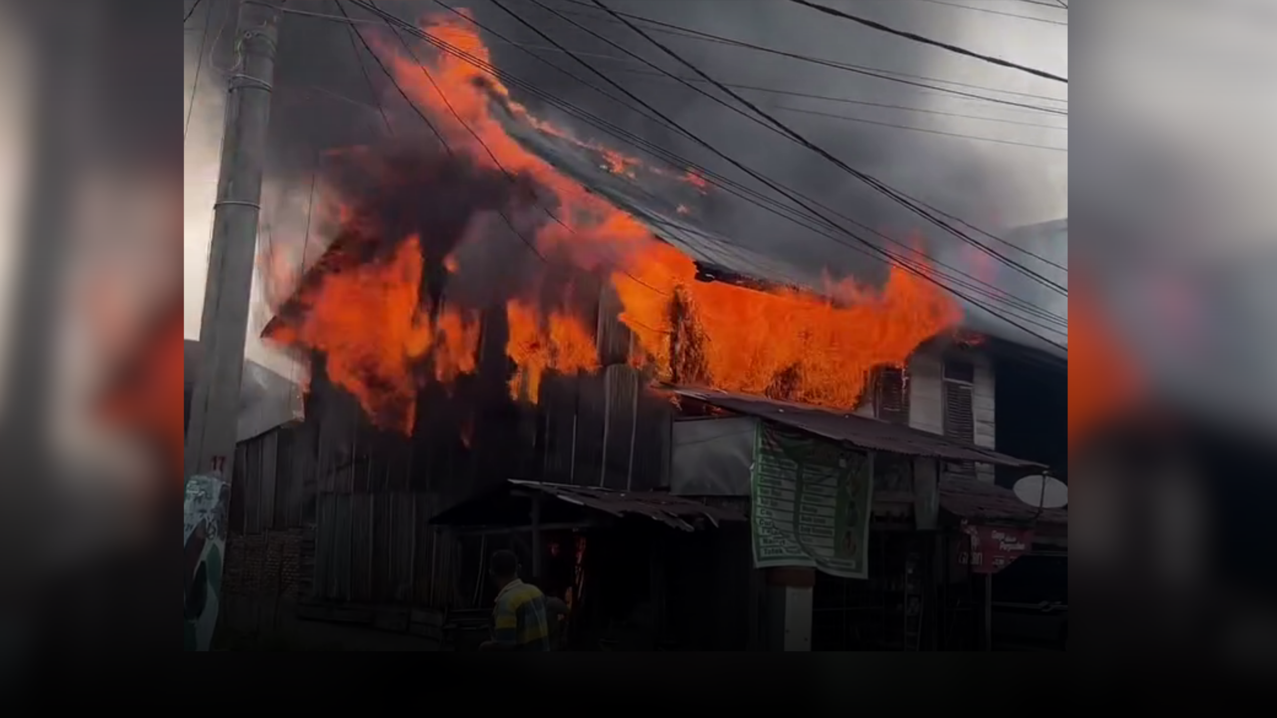 Si Jago Merah Mengamuk di Pasar Gunung Tua Paluta, Tiga Bangunan Ludes Terbakar